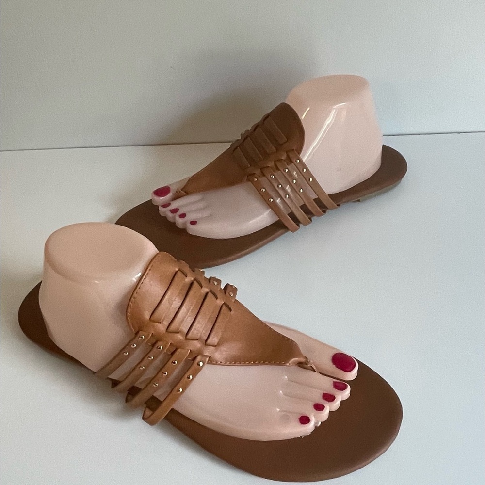 Montego Bay Club Women's Brown Strappy Sandals Size 11 NEW